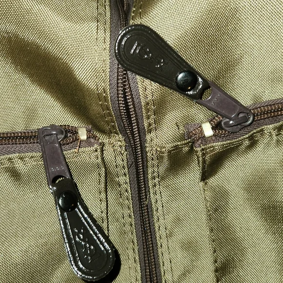 YSL Garment Bag In Army Green & Brown - Picture 8 of 17